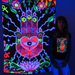 "The Hand" UV Black Light Fluorescent Backdrop / Wall Hanging