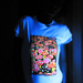 "Mushrooms" Women's UV-blacklight & Glow-in-the-dark T-shirt