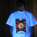 "Magic Sunmoon" Men's UV-blacklight & Glow-in-the-dark T-shirt